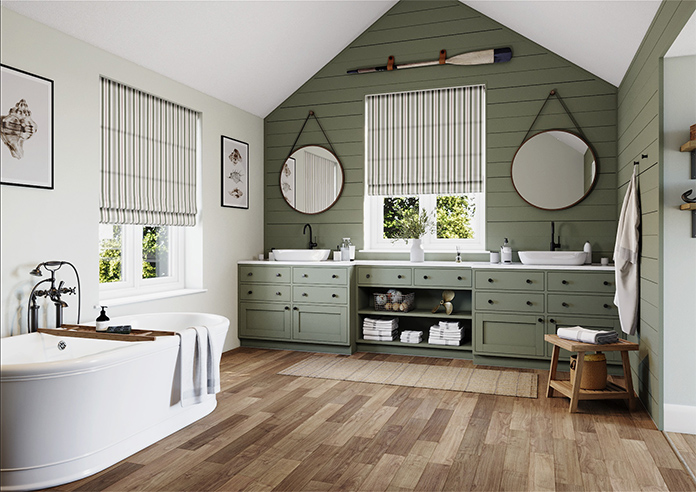 The British Stripe Co. George, Highlands No.1 - Twist&Fit Roman Blind - Image 7